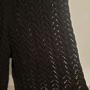 Lulu's Open Knit Sweater Cover Up Wide Leg Pants Size Small